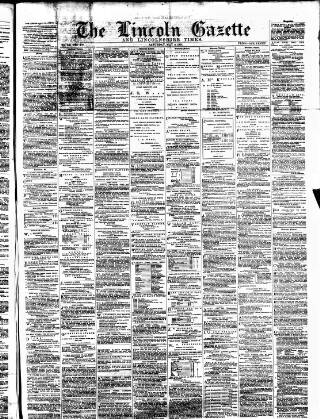 cover page of Lincoln Gazette published on May 2, 1874
