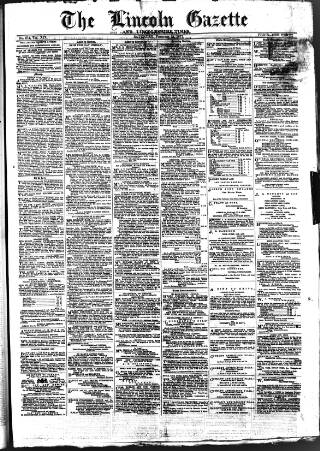 cover page of Lincoln Gazette published on February 24, 1877