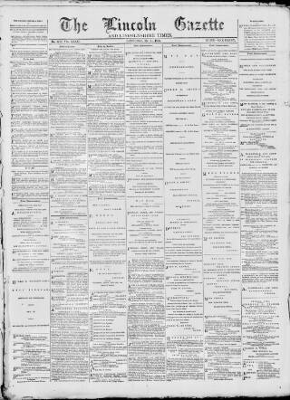 cover page of Lincoln Gazette published on May 14, 1892