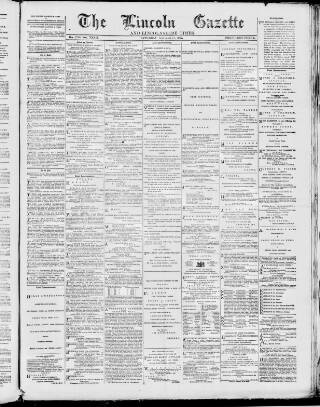 cover page of Lincoln Gazette published on September 17, 1892