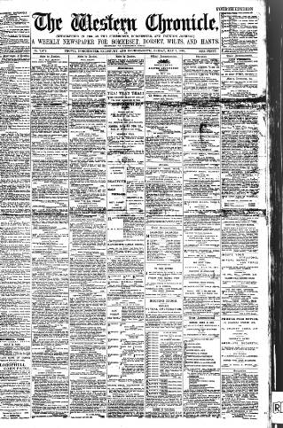 cover page of Western Chronicle published on May 2, 1890