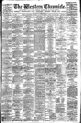 cover page of Western Chronicle published on August 2, 1895