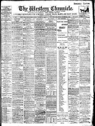 cover page of Western Chronicle published on November 2, 1900