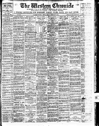 cover page of Western Chronicle published on February 2, 1912