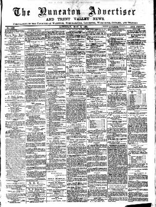 cover page of Nuneaton Advertiser published on May 2, 1891