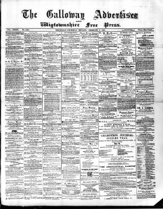 cover page of Galloway Advertiser and Wigtownshire Free Press published on February 2, 1882