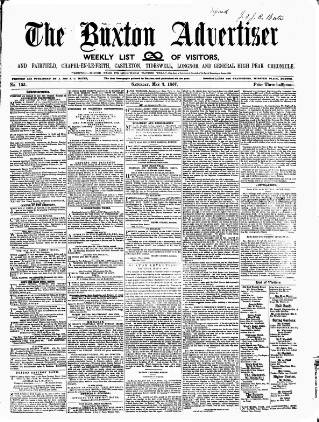 cover page of Buxton Advertiser published on May 2, 1857
