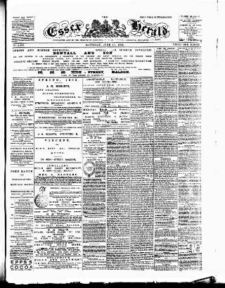 cover page of Essex Herald published on June 18, 1892