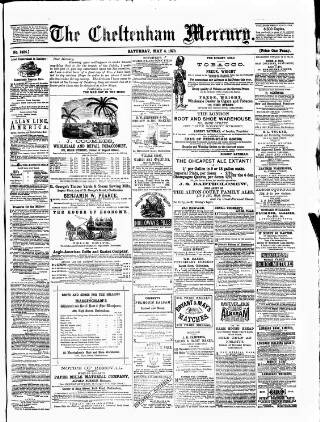 cover page of Cheltenham Mercury published on May 4, 1878
