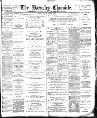 cover page of Barnsley Chronicle published on February 2, 1895