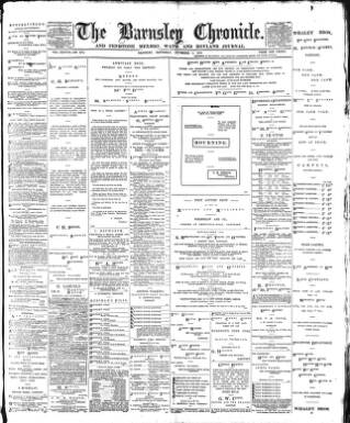 cover page of Barnsley Chronicle published on November 2, 1895