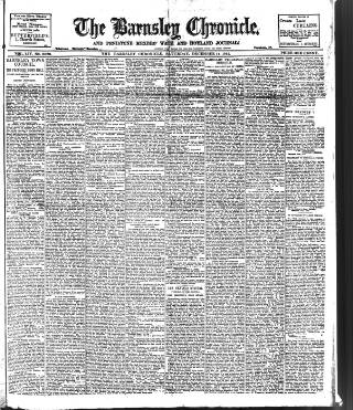 cover page of Barnsley Chronicle published on December 14, 1912