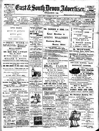 cover page of East & South Devon Advertiser published on May 4, 1907
