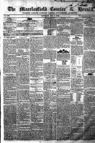 cover page of Macclesfield Courier and Herald published on May 2, 1840