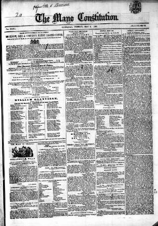cover page of Mayo Constitution published on May 4, 1852