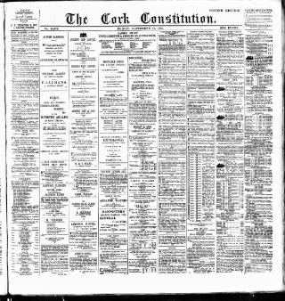 cover page of Cork Constitution published on September 17, 1886