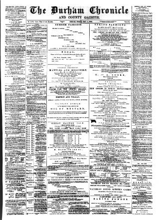 cover page of Durham Chronicle published on May 4, 1888