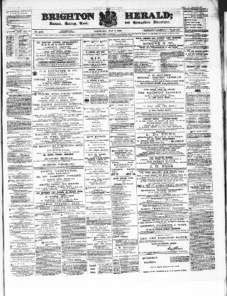 cover page of Brighton Herald published on May 2, 1885