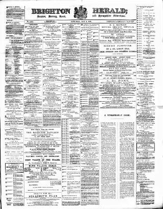 cover page of Brighton Herald published on May 4, 1889