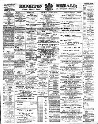 cover page of Brighton Herald published on November 2, 1889