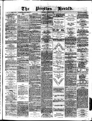 cover page of Preston Herald published on September 17, 1873