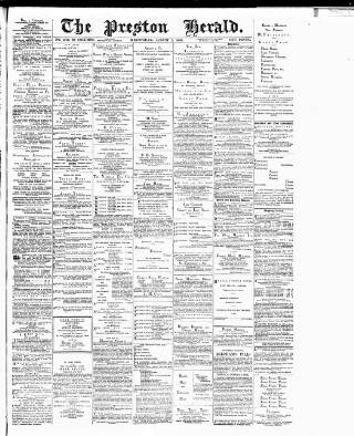 cover page of Preston Herald published on August 2, 1893