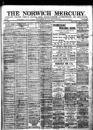 cover page of Norwich Mercury published on February 2, 1901