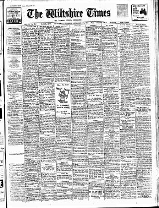 cover page of Wiltshire Times and Trowbridge Advertiser published on September 17, 1955