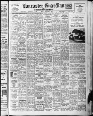 cover page of Lancaster Guardian published on August 2, 1963