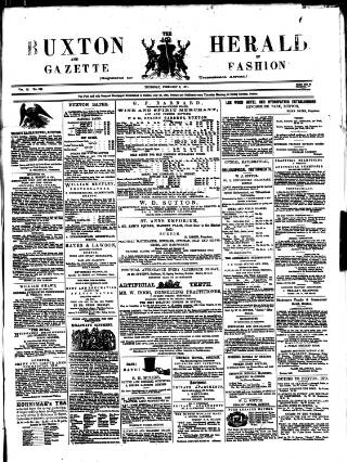 cover page of Buxton Herald published on February 2, 1871