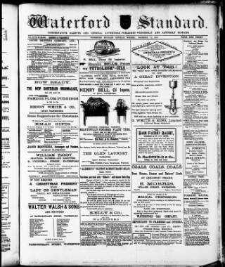 cover page of Waterford Standard published on December 14, 1912