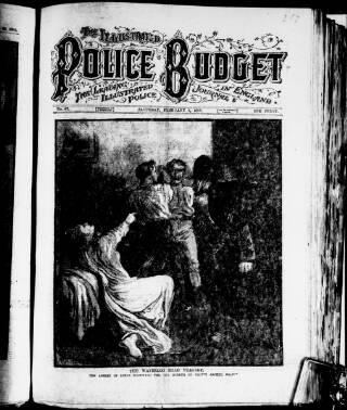 cover page of Illustrated Police Budget published on February 2, 1895