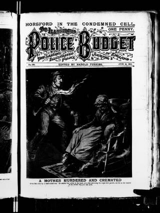 cover page of Illustrated Police Budget published on June 18, 1898
