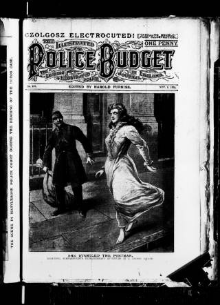 cover page of Illustrated Police Budget published on November 2, 1901