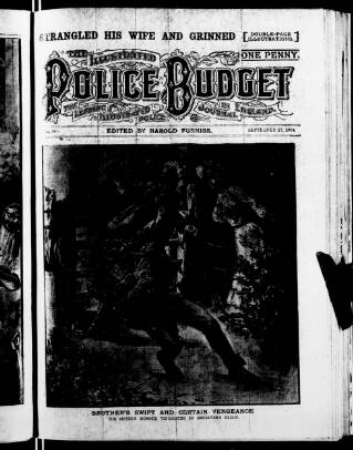 cover page of Illustrated Police Budget published on September 17, 1904