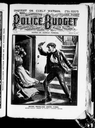 cover page of Illustrated Police Budget published on March 19, 1910