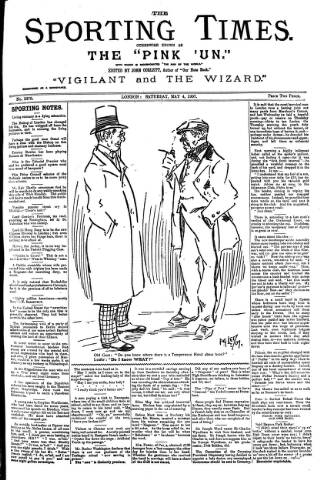 cover page of Sporting Times published on May 4, 1907