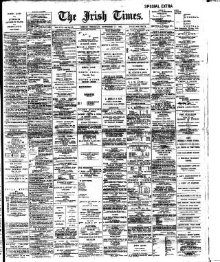 cover page of Irish Times published on September 17, 1903