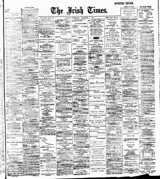 cover page of Irish Times published on November 2, 1904