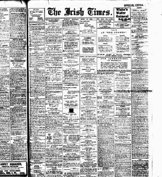 cover page of Irish Times published on June 18, 1917