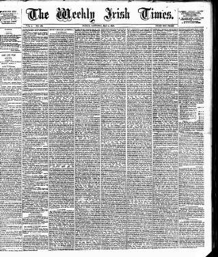 cover page of Weekly Irish Times published on May 4, 1878