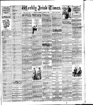 cover page of Weekly Irish Times published on March 19, 1887
