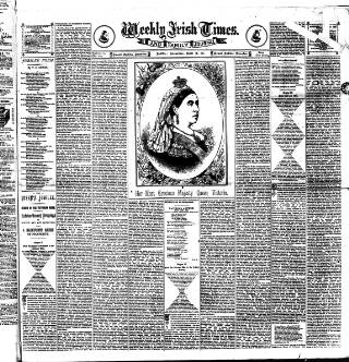 cover page of Weekly Irish Times published on June 18, 1887
