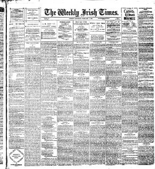 cover page of Weekly Irish Times published on February 2, 1895