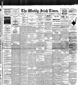 cover page of Weekly Irish Times published on May 2, 1896