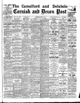 cover page of Cornish & Devon Post published on May 4, 1901