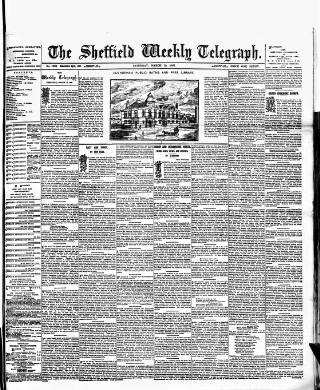 cover page of Sheffield Weekly Telegraph published on March 19, 1887