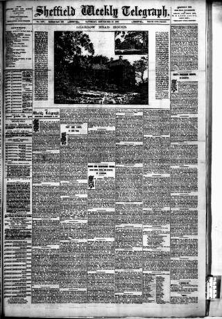 cover page of Sheffield Weekly Telegraph published on September 17, 1887