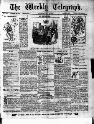 cover page of Sheffield Weekly Telegraph published on May 4, 1889