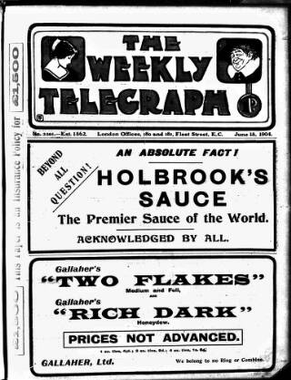 cover page of Sheffield Weekly Telegraph published on June 18, 1904